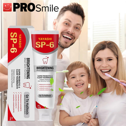 PROSmile SP-6 Probiotic Toothpaste | Teeth Whitening, Plaque Removal & Fresh Breath